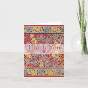 Art Deco Bright Garden Thank You Notes