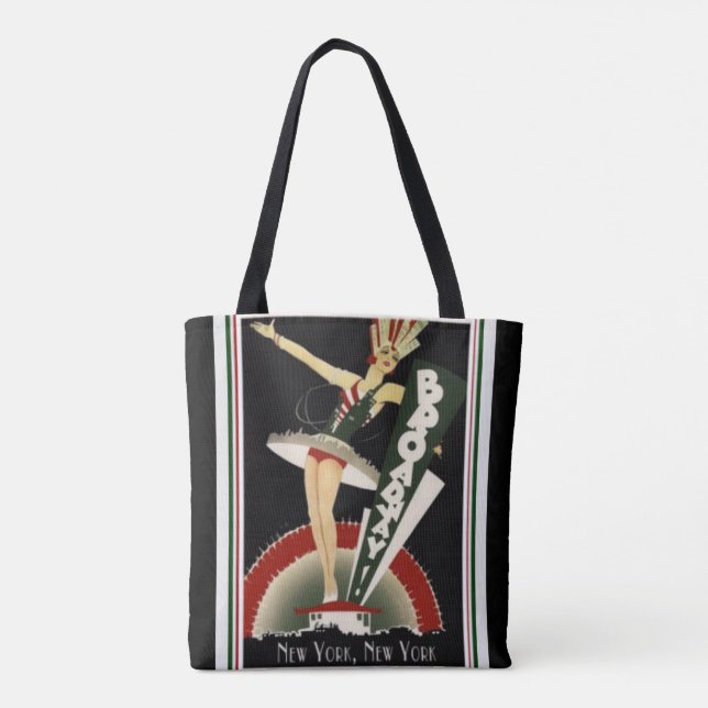 Art Deco Broadway New York Tote (Back)
