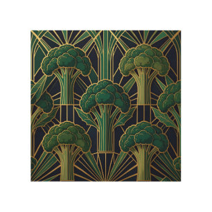 Art Deco Broccoli Pattern