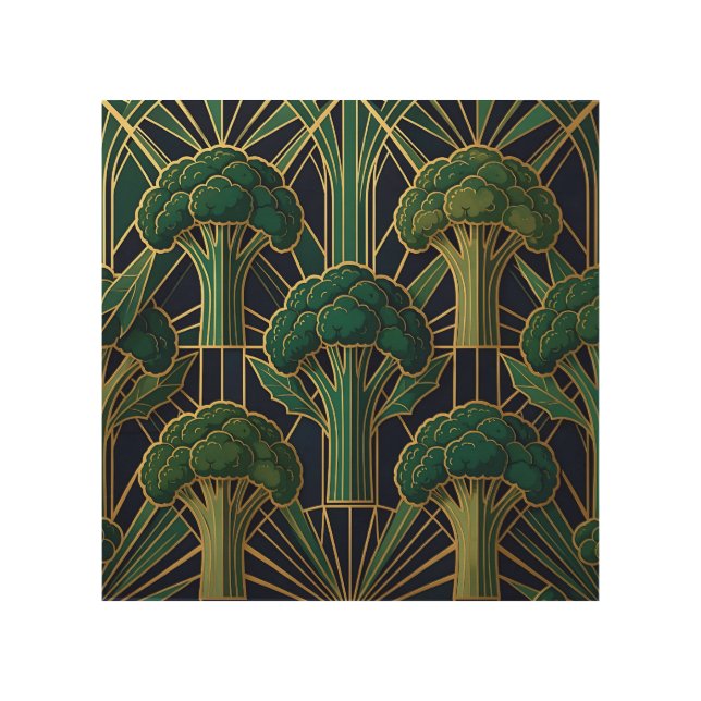 Art Deco Broccoli Pattern (Front)
