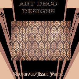 Art Deco Bronze Decoupage Tissue Paper