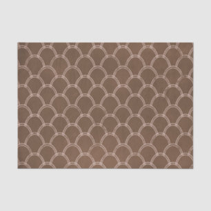 Art Deco Brown Gold Crafting Tissue Paper