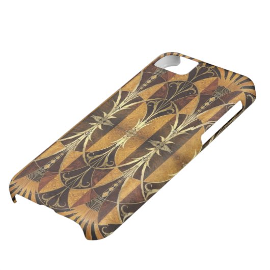 Art Deco Burl Wood Case-Mate iPhone Case (Bottom)