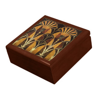 Art Deco Burl Wood Gift Box