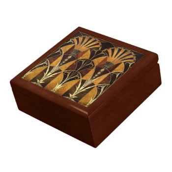 Art Deco Burl Wood Gift Box by EnKore at Zazzle