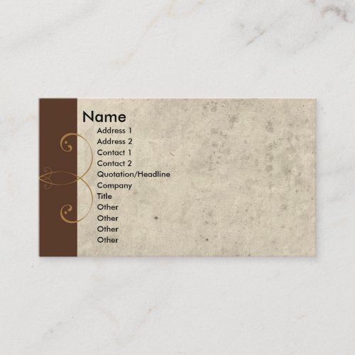 Art Deco Business Card