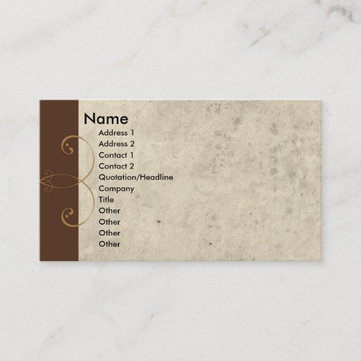 Customizable Art Deco Business Card