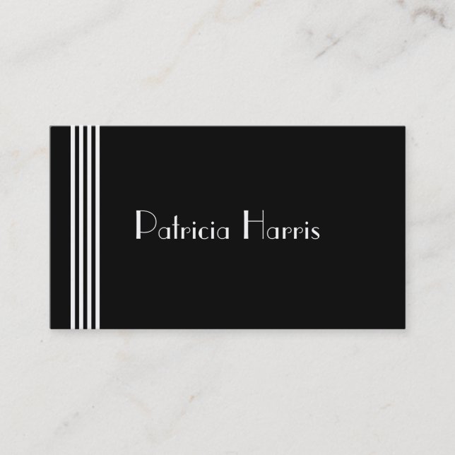 Art Deco Business Card (Front)