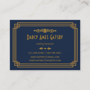 Art Deco Business Cards