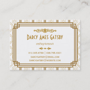 Art Deco Business Cards