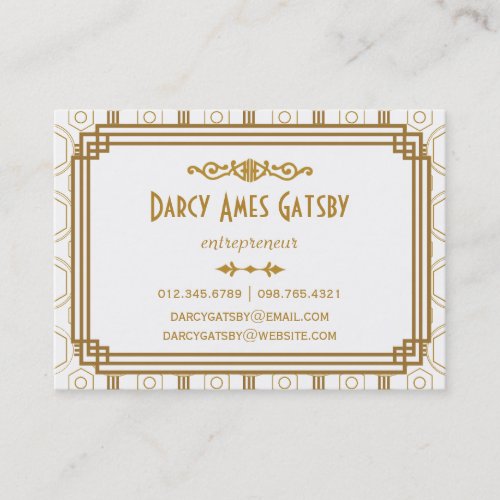 Art Deco Business Cards