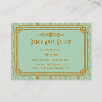 Art Deco Business Cards