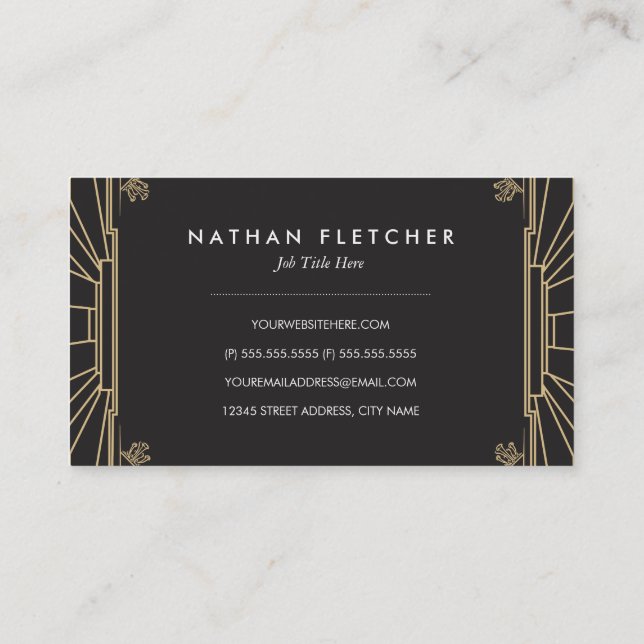 Art Deco Business Cards | Zazzle