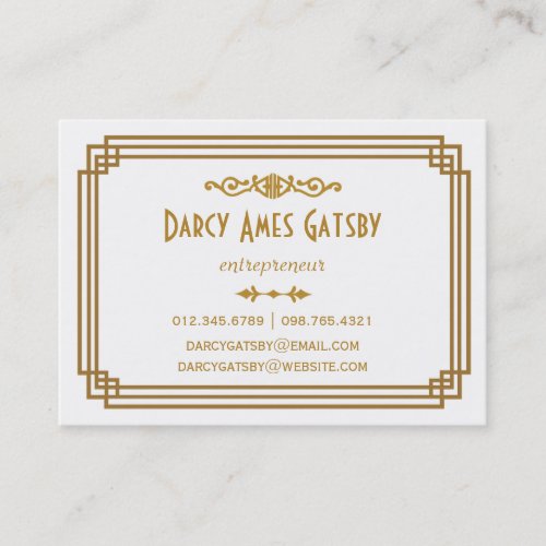 Art Deco Business Cards