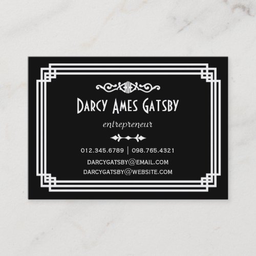Art Deco Business Cards