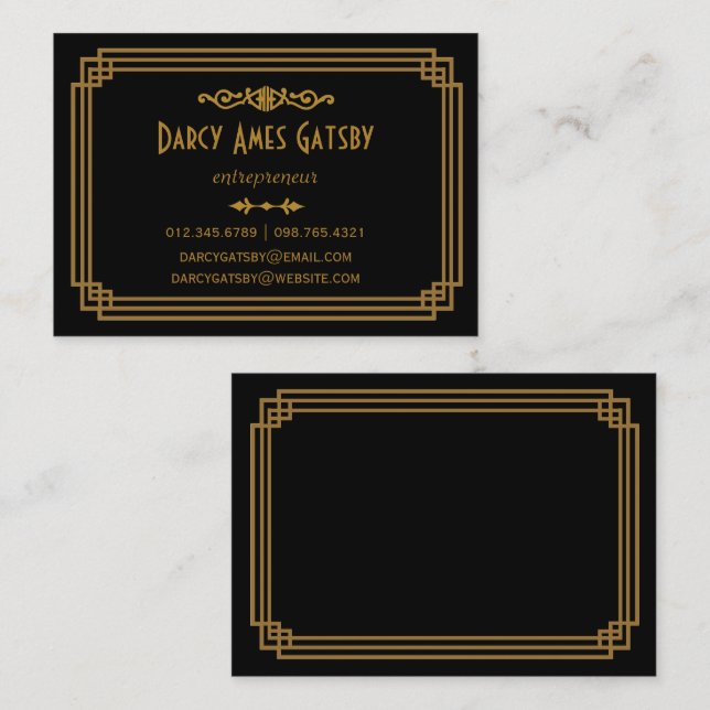 Art Deco Business Cards | Zazzle