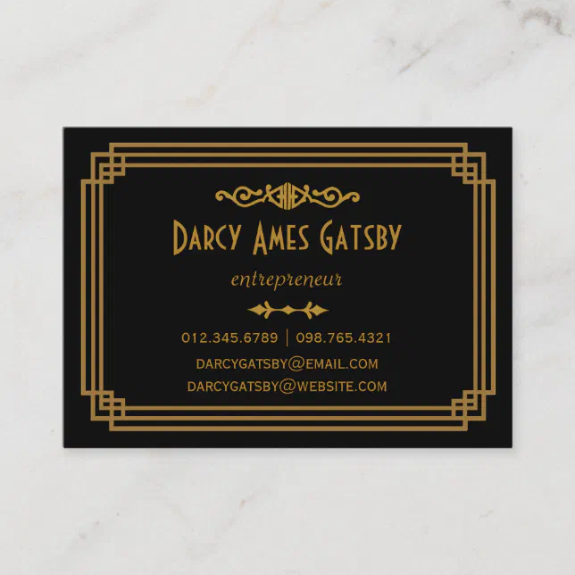 Art Deco Business Cards | Zazzle