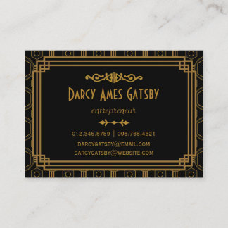 Art Deco Business Cards