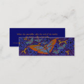 Art Deco Butterfly - Bookmark Mini Business Card (Front/Back)