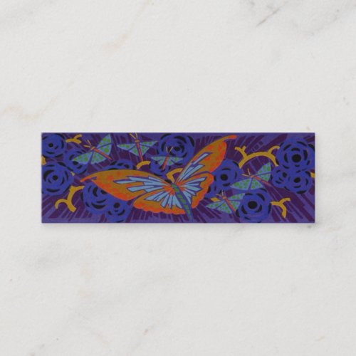 Art Deco Butterfly _ Bookmark Mini Business Card