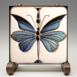 Art Deco Butterfly Wall Decor Art Nouveau Ceramic  Ceramic Tile<br><div class="desc">Welcome to CreaTile! Here you will find handmade tile designs that I have personally crafted and vintage ceramic and porcelain clay tiles, whether stained or natural. I love to design tile and ceramic products, hoping to give you a way to transform your home into something you enjoy visiting again and...</div>