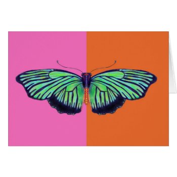 Art Deco Butterly With Colorblock by aftermyart at Zazzle