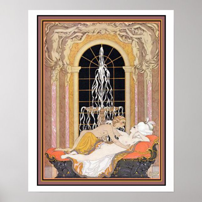 Art Deco by Barbier "Les Liaisons Dangereuses" Poster (Front)
