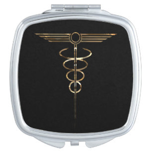 Art Deco Caduceus Mirror For Makeup