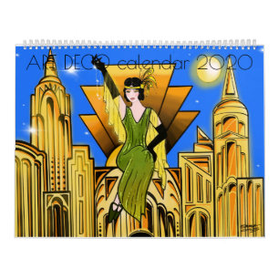Art Deco Calendar 2020