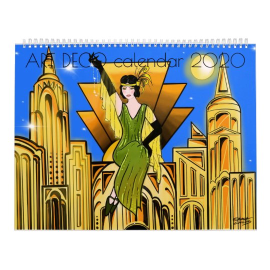 Art Deco Calendar 2020