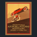 Art Deco Car Poster<br><div class="desc">Vintage Art Deco Automobile and Motorcycle Poster</div>