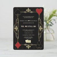 Art Deco Casino Royale Vegas Poker Vows Renewal