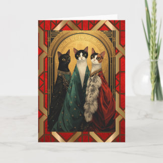 Art Deco-Cats at the opera Card