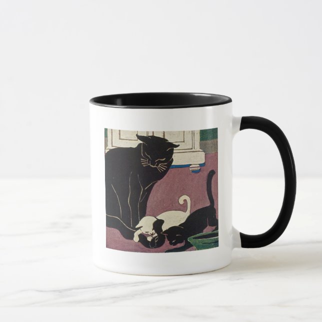 Art Deco Cats Mug (Right)