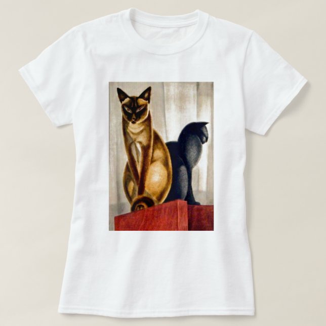 Art Deco Cats T-Shirt (Design Front)