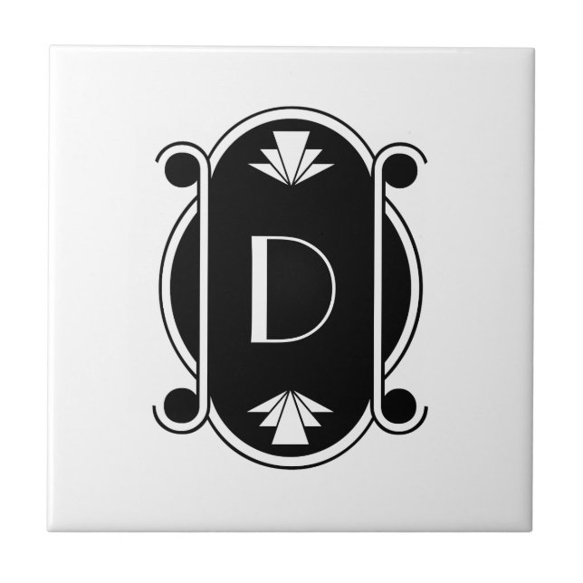 Art Deco Ceramic Tile (Front)