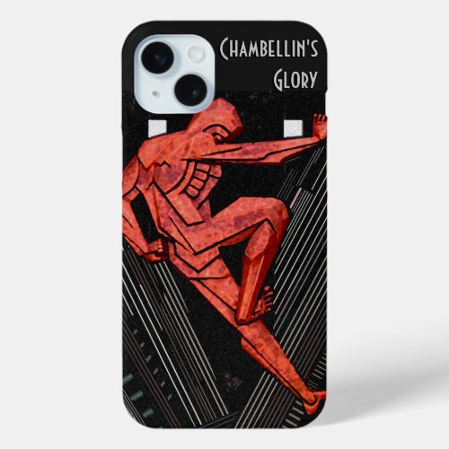 Art Deco Chambellans Glory _ Personalized iPhone 15 Plus Case