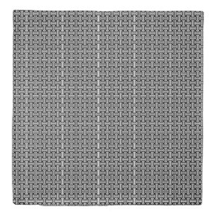 Art Deco Chinese Fret, Black and White Duvet Cover