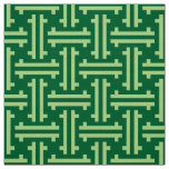 Art Deco Chinese Fret, Jade Green Fabric