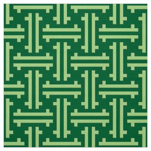 Art Deco Chinese Fret, Jade Green Fabric