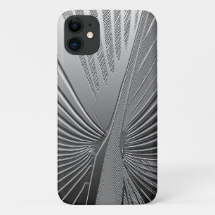 Art Deco chrome palm leaf Case-Mate iPhone Case