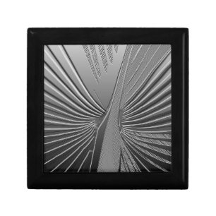 Art Deco chrome palm leaf Gift Box