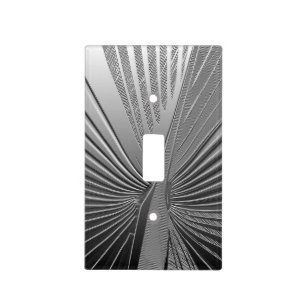 Art Deco chrome palm leaf Light Switch Cover