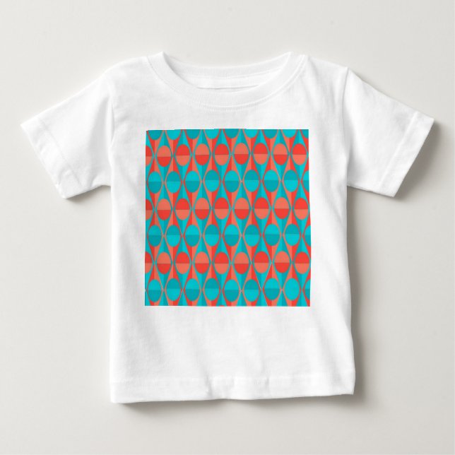 Art Deco Circles and Triangles Baby T-Shirt (Front)