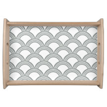 Art Deco Circles Serving Tray