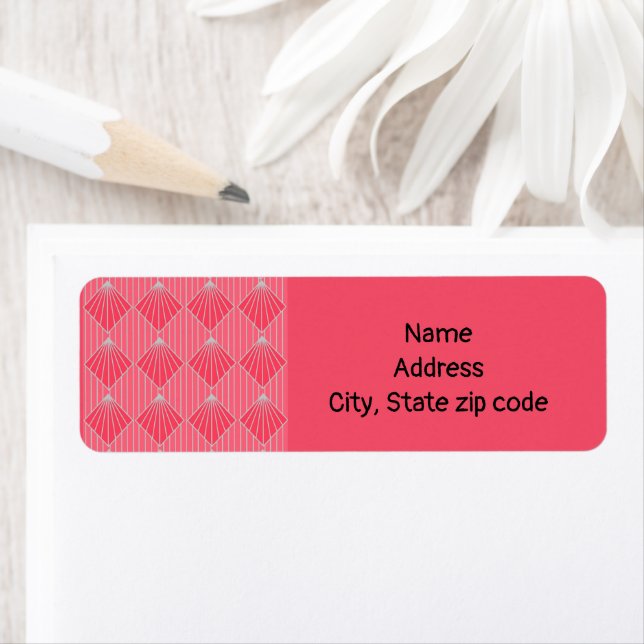 Art Deco Clam Shells  Label (Insitu)