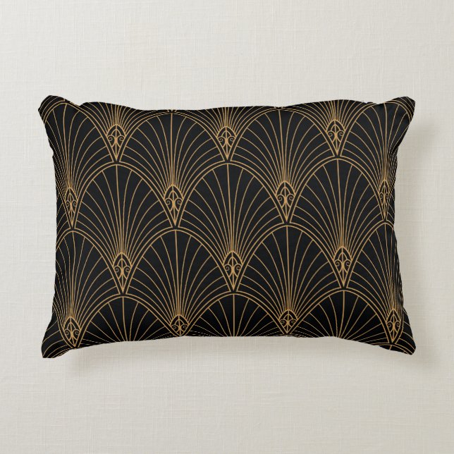 Art deco: classic geometric pattern. accent pillow (Front)