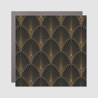 Art deco: classic geometric pattern. car magnet