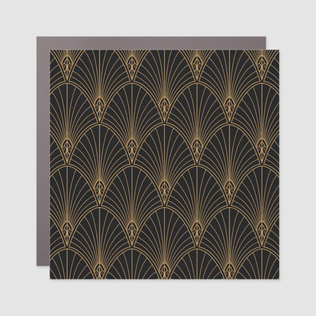 Art deco: classic geometric pattern. car magnet (Front)