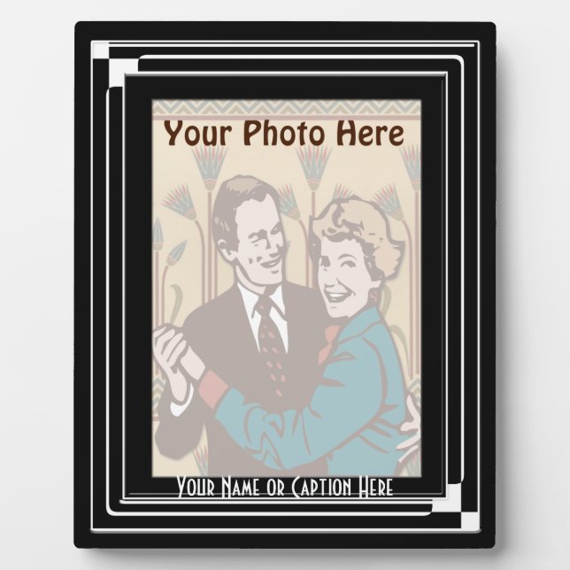 Art Deco Classic (Vertical - Personalized) Plaque (Front)